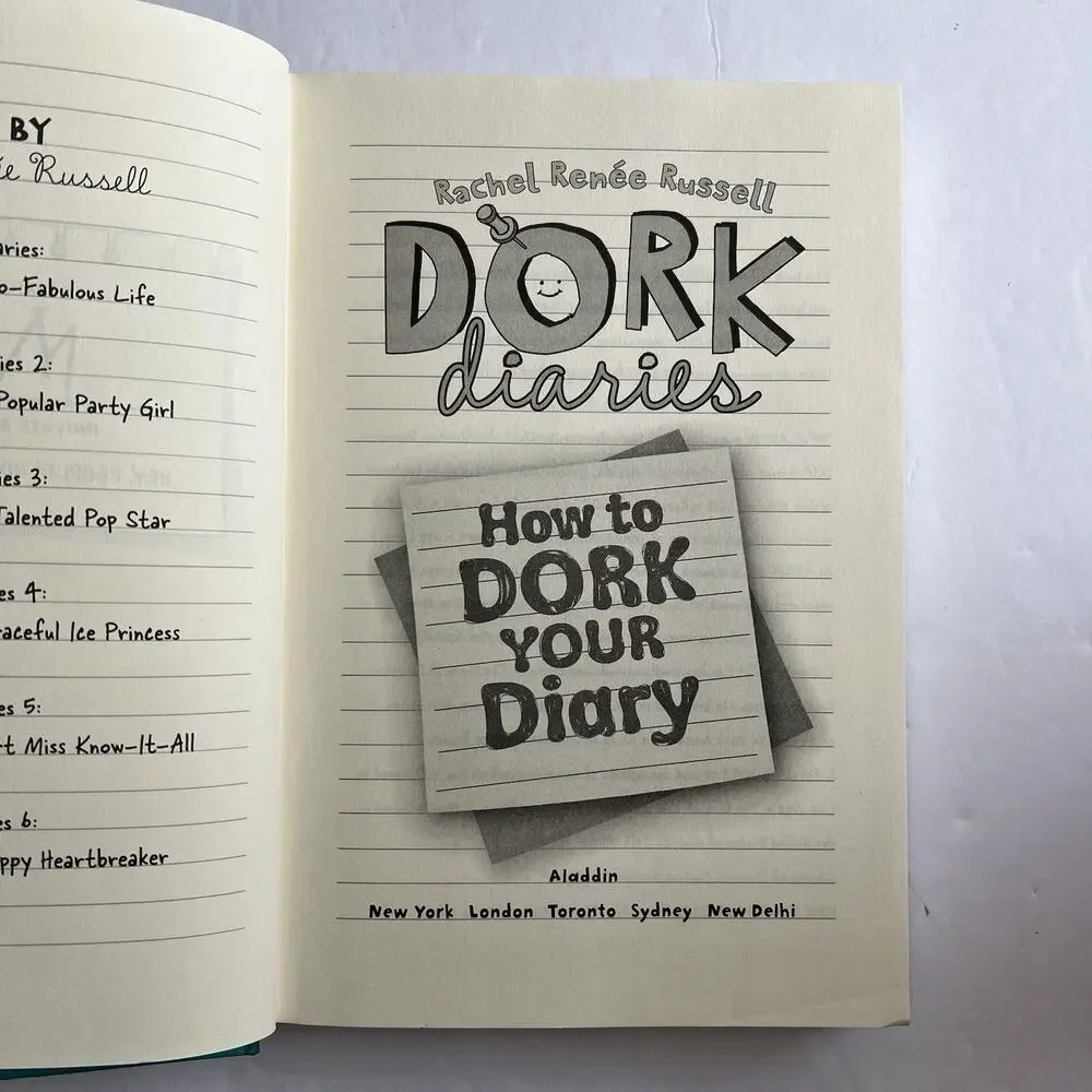 Dork Diaries 3 1/2 How to Dork Your Diary Rachel Renee Russell Hardcover